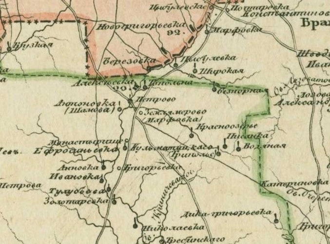 На мапі Шуберта