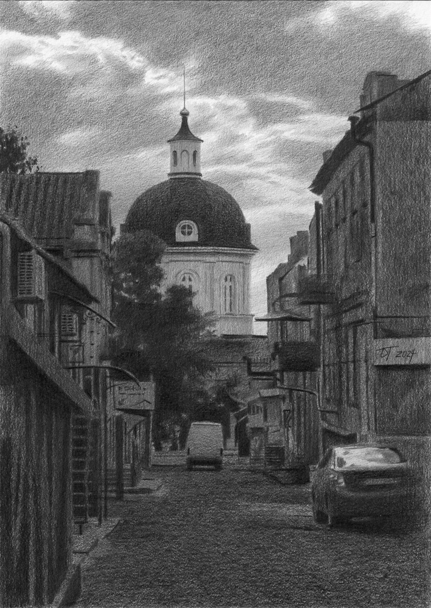Херсон. Вид на Свято-Успенський собор