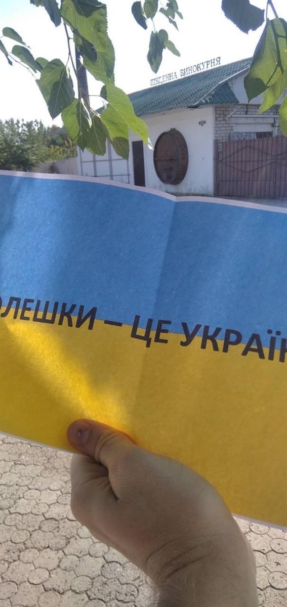 фото з окупованих Олешок
